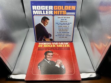 Lot of (2) Roger Miller Vinyl Albums - Varying Conditions