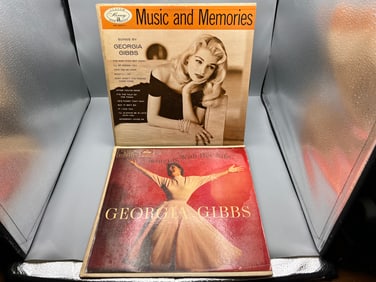 Lot of (2) Georgia Gibbs Vinyl Albums - Varying Conditions