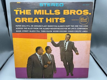 1974 The Mills Brothers Great Hits Reissue Club Edition Vinyl Album - DLP 25,157