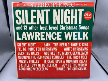 1961 Lawrence Welk Silent Night (And 13 Other Best Loved Christmas Songs) Vinyl Album - DLP 25,397