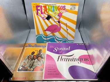 Lot of (3) The Flamingos Vinyl Albums - Varying Conditions