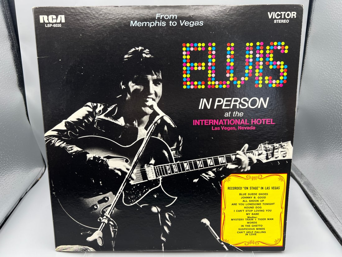 1969 Elvis Presley From Memphis To Vegas Vinyl Album - LSP-6020: 1969 Elvis Presley From Memphis To Vegas Vinyl Album - LSP-6020 - Records have not been tested by the auction house for play quality. All items are sold as is.