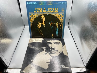 Lot of (2) Jim & Jean Vinyl Albums - Varying Conditions