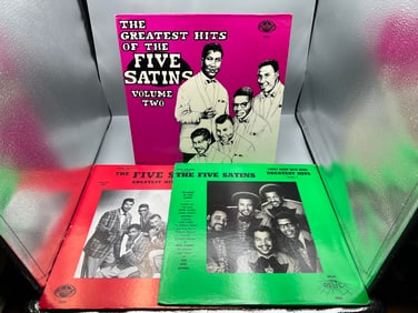 Lot of (3) The Five Satins Vinyl Albums - Varying Conditions