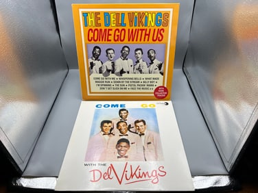 Lot of (2) The Del Vikings Vinyl Albums - Varying Conditions