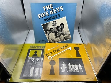 Lot of (3) The Five Keys Vinyl Albums - Varying Conditions