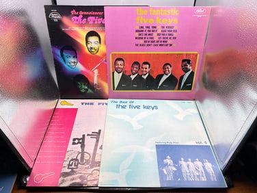 Lot of (4) The Five Keys Vinyl Albums - Varying Conditions