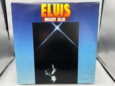1977 Elvis Presley Moody Blue Translucent Blue Vinyl Album - AFL1-2428