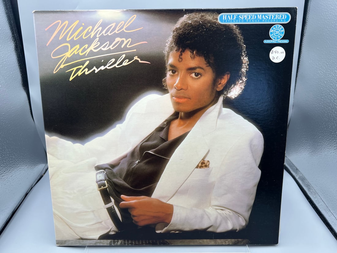 1982 Michael Jackson Thriller Half Speed Mastered Vinyl Album - HE 48112 (1 of 6)
