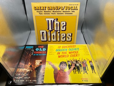 Lot of (3) Assorted Vinyl Albums - Varying Conditions