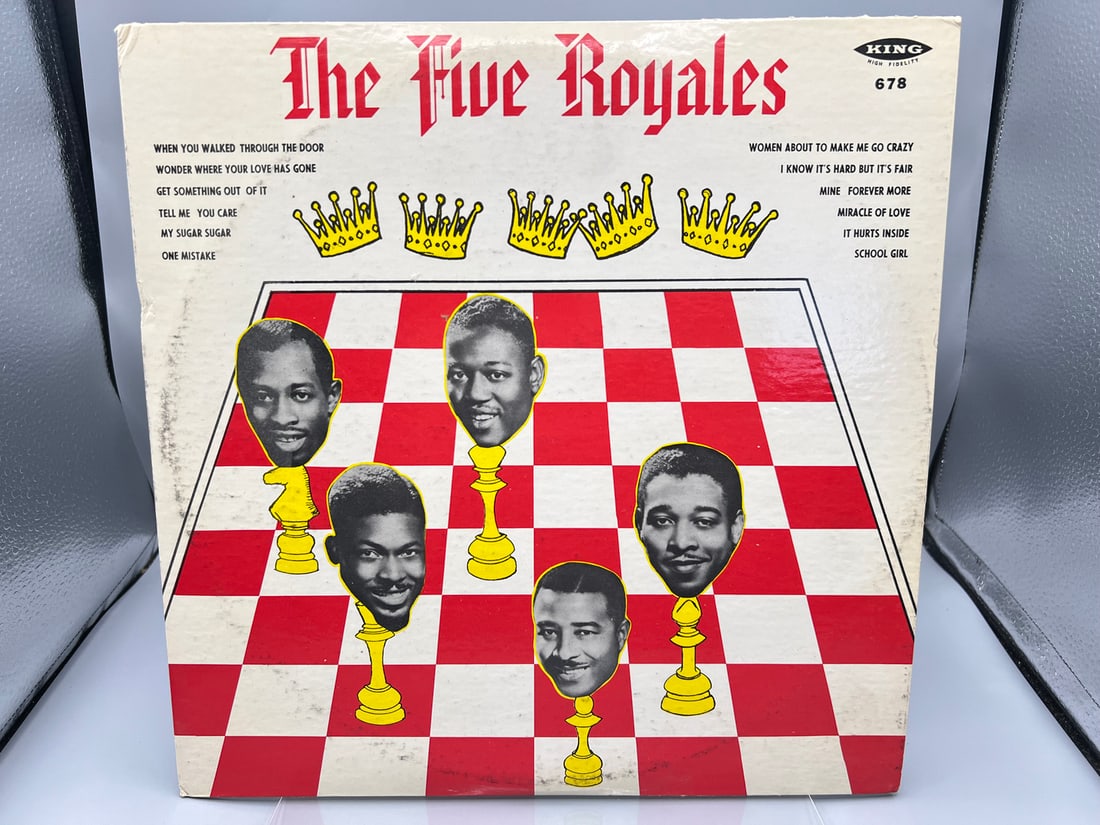 1960 The Five Royales The "5" Royales Vinyl Album - 678: 1960 The Five Royales The "5" Royales Vinyl Album - 678 - Records have not been tested by the auction house for play quality. All items are sold as is.