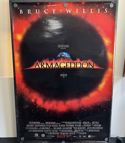 1998 Armageddon Original Double Sided 27x40 Theatrical Movie Poster - Bruce Willis