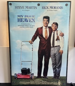 1990 My Blue Heaven Original Double Sided 27x40 Theatrical Movie Poster - Steve Martin, Rick Moranis