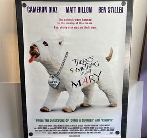 1998 There's Something About Mary Original Single Sided Rare 25 x 35 1/4 Theatrical Movie Poster -