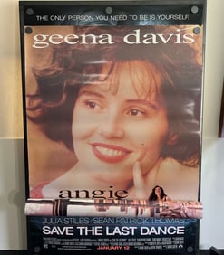 2001 Save The Last Dance & 1994 Angie Original Double Sided 27x40 Theatrical Movie Posters - Geena