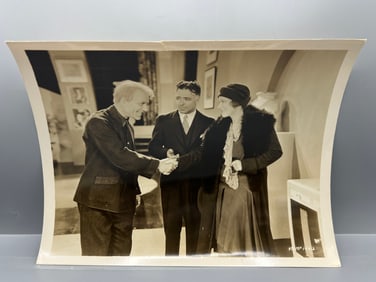 1929 MGM Lon Chaney & Peggy Wood Original 8x10 Publicity Portrait Still W/ Blurb on Back -