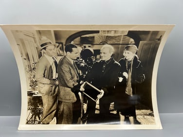 1929 MGM Lon Chaney "Thunder" Original 8x10 Publicity Portrait Movie Still W/ Blurb On Back -