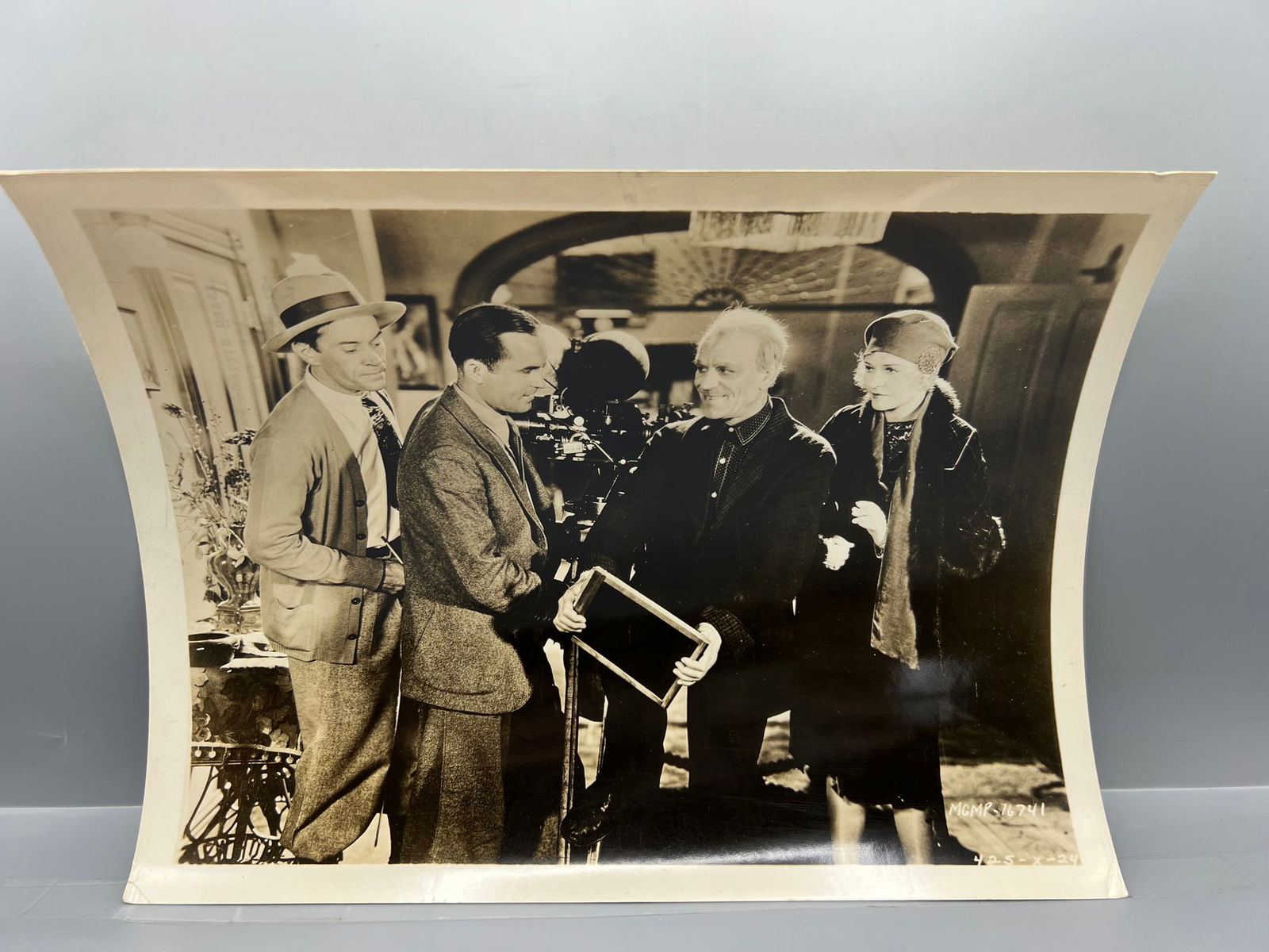 1929 MGM Lon Chaney "Thunder" Original 8x10 Publicity Portrait Movie Still W/ Blurb On Back - (1 of 4)