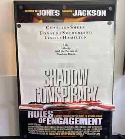 2000 Rules of Engagement & 1997 Shadow Conspiracy Original Double Sided 27x40 Theatrical Movie