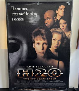 1998 Halloween H2O Original Single Sided 27x40 Theatrical Movie Poster - Jamie Lee Curtis: 1998 Halloween H2O Original Single Sided 27x40 Theatrical Movie Poster - Jamie Lee Curtis