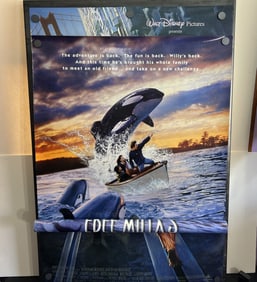 1996 Homeward Bound II & 1995 Free Willy 2 Original Double Sided 27x40 Theatrical Movie Posters