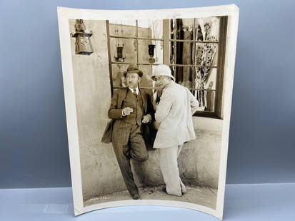1926 MGM Lon Chaney & Tod Browning Original 8x10 Publicity Portrait Still W/ Blurb On Back - MGM-522: 1926 MGM Lon Chaney & Tod Browning Original 8x10 Publicity Portrait Still W/ Blurb On Back - MGM-522 - "The Road To Mandalay"