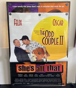 1998 She's All That & 1998 The Odd Couple II Original Double Sided 27x40 Theatrical Movie Posters -: 1998 She's All That & 1998 The Odd Couple II Original Double Sided 27x40 Theatrical Movie Posters - Freddie Prinze Jr, Rachael Leigh Cook