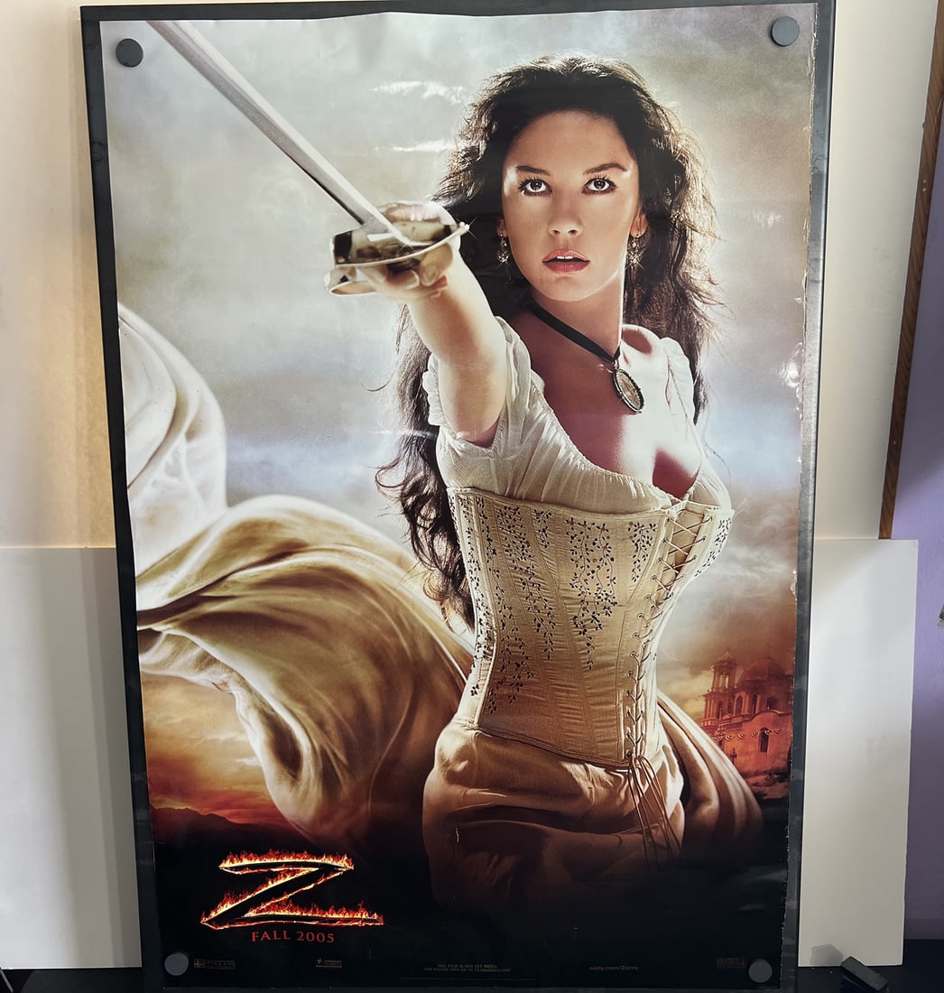 2005 The Legend of Zorro Original Double Sided 27x40 Theatrical Movie Poster - Antonio Banderas: 2005 The Legend of Zorro Original Double Sided 27x40 Theatrical Movie Poster - Antonio Banderas