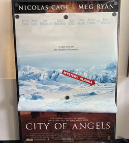 1998 City of Angels & 1999 Mystery, Alaska Original Double Sided 27x40 Theatrical Movie Posters -