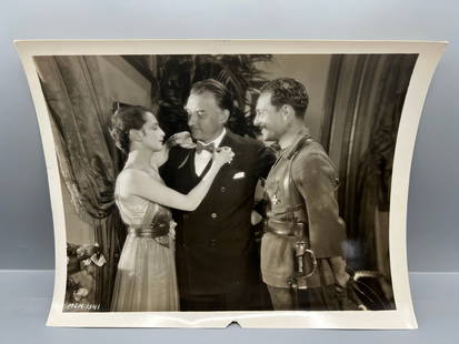 1927 MGM Barbara Bedford & Benjamin Christiansen Original 8x10 Publicity Portrait Still W/ Blurb On: 1927 MGM Barbara Bedford & Benjamin Christiansen Original 8x10 Publicity Portrait Still W/ Blurb On Back - MGM-9541 - "Mayer's Mockery "