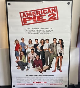 2001 American Pie 2 Original Double Sided 27x40 Theatrical Movie Poster - Shannon Elizabeth, Thomas