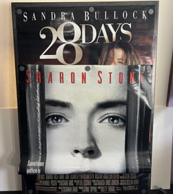 2000 28 Days & 1996 Last Dance Original Double Sided 27x40 Theatrical Movie Posters - Sharon Stone,