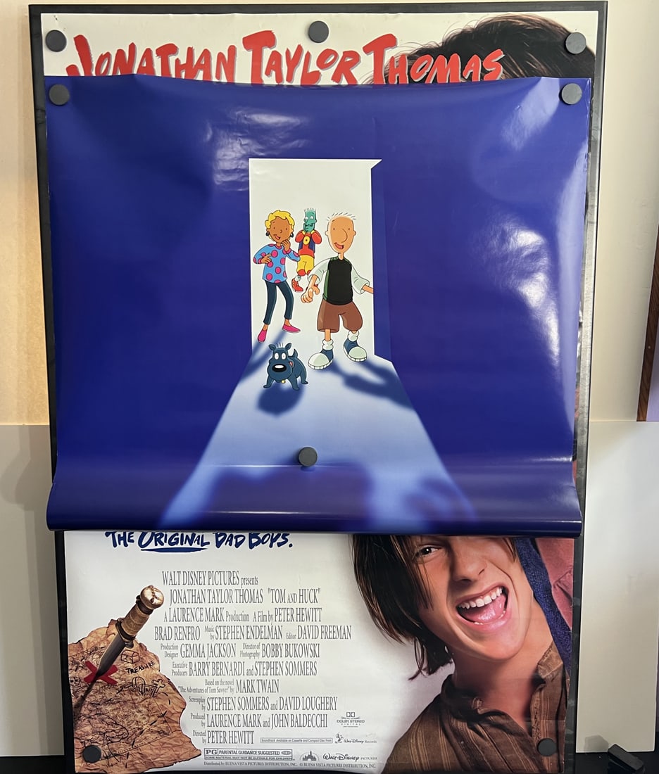 1995 Tom And Huck & 1999 Doug's 1st Movie Original Double Sided 27x40 Theatrical Movie Posters -: 1995 Tom And Huck & 1999 Doug's 1st Movie Original Double Sided 27x40 Theatrical Movie Posters - Jonathan Taylor Thomas, Brad Renfro