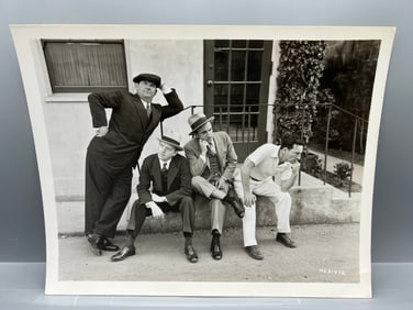 Circa 1932 MGM Oliver Hardy, Stan Laurel, Jimmy Durante, Buster Keaton Original 8x10 Publicity