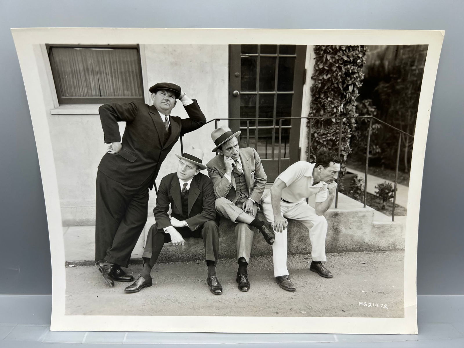 Circa 1932 MGM Oliver Hardy, Stan Laurel, Jimmy Durante, Buster Keaton Original 8x10 Publicity (1 of 4)
