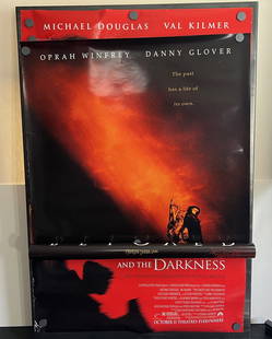 1996 The Ghost And The Darkness & 1998 Beloved Original Double Sided 27x40 Theatrical Movie Posters: 1996 The Ghost And The Darkness & 1998 Beloved Original Double Sided 27x40 Theatrical Movie Posters - Oprah Winfrey, Danny Glover, Michael Douglas, Val Kilmer