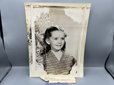 1942 MGM "Journey For Margaret" Original 10x13 Publicity Movie Still W/ Snipe Attached To Back