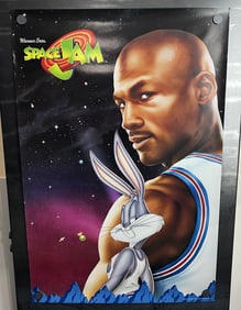 1996 Warner Bros Space Jam Michael Jordan Original Poster