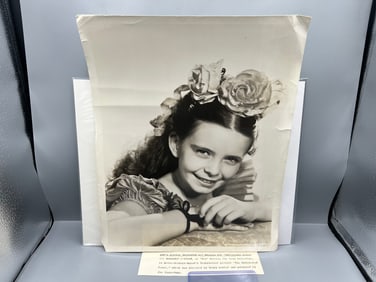 1947 MGM Margaret O'Brien "The Unfinished Dance" Original 11.5x14 Publicity Movie Still W/ Snipe