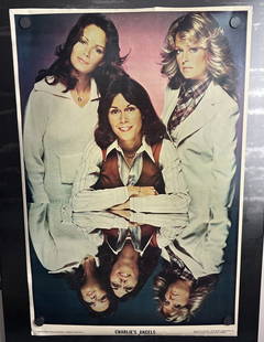 1976 Bi-Rite Enterprises Charlie's Angels Reflection 23x34 Poster: 1976 Bi-Rite Enterprises Charlie's Angels Reflection 23x34 Poster