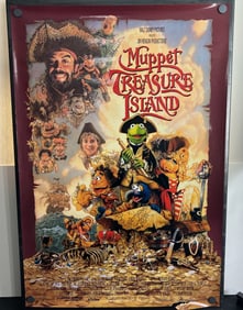 1996 The Muppets Treasure Island Original Double Sided 27x40 Theatrical Movie Poster