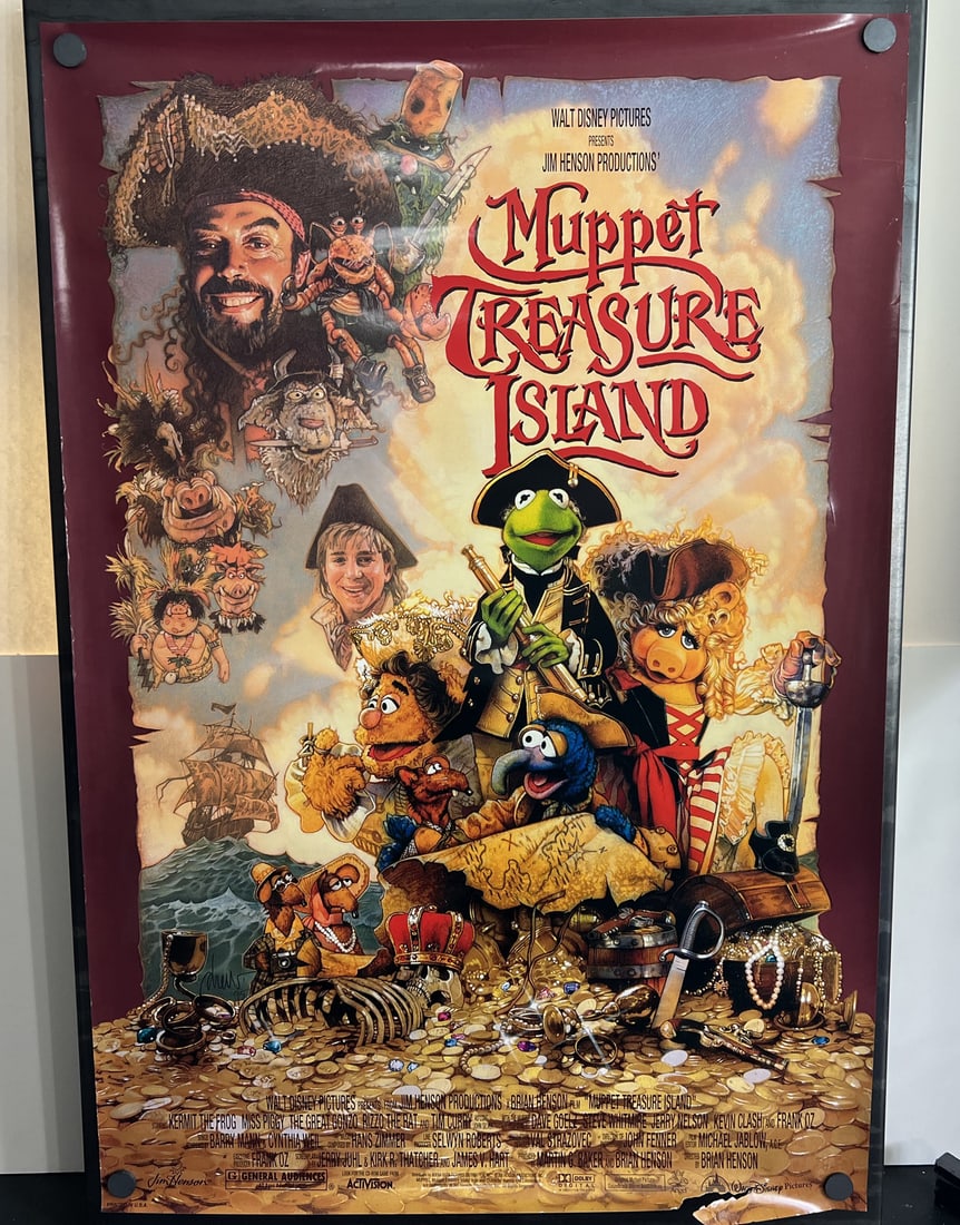1996 The Muppets Treasure Island Original Double Sided 27x40 Theatrical Movie Poster: 1996 The Muppets Treasure Island Original Double Sided 27x40 Theatrical Movie Poster