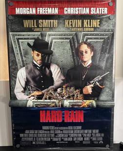 1998 Hard Rain & 1999 Wild Wild West Original Double Sided 27x40 Theatrical Movie Posters - Will: 1998 Hard Rain & 1999 Wild Wild West Original Double Sided 27x40 Theatrical Movie Posters - Will Smith, Kevin Kline, Morgan Freeman, Christian Slater