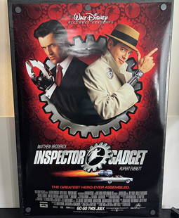 1999 Inspector Gadget Original Double Sided 27x40 Theatrical Movie Poster - Matthew Broderick: 1999 Inspector Gadget Original Double Sided 27x40 Theatrical Movie Poster - Matthew Broderick