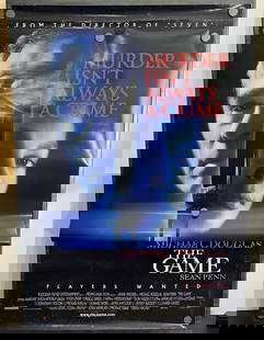 1997 The Game & 1999 Double Jeopardy Original Double Sided 27x40 Theatrical Movie Posters - Tommy: 1997 The Game & 1999 Double Jeopardy Original Double Sided 27x40 Theatrical Movie Posters - Tommy Lee Jones, Ashley Judd, Michael Douglas, Sean Penn