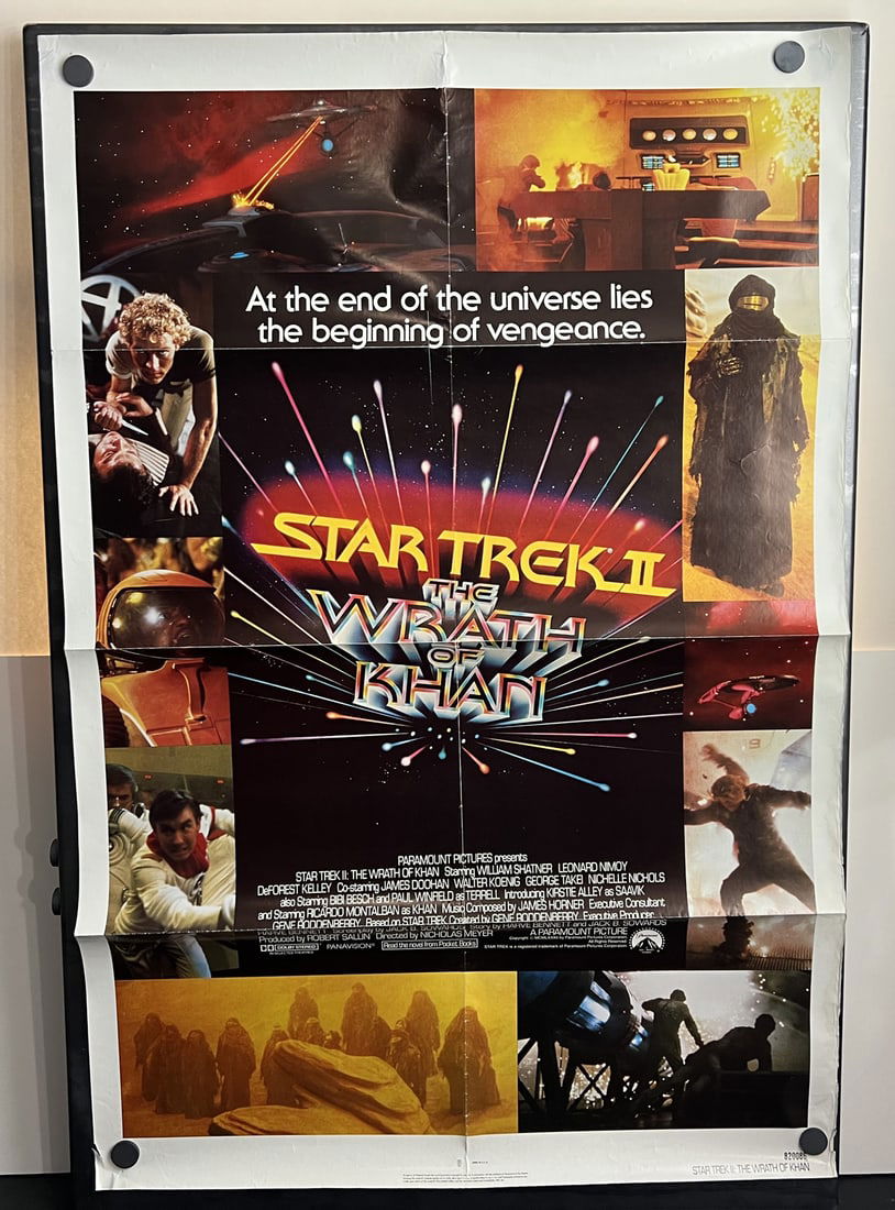 1982 Star Trek II The Wrath of Khan #820086 Original 27x41 Folded Theatrical Movie Poster (1 of 13)
