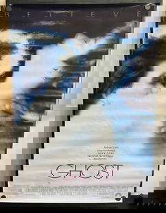 1990 Ghost Original Double Sided 27x40 Theatrical Movie Poster - Patrick Swayze, Demi Moore: 1990 Ghost Original Double Sided 27x40 Theatrical Movie Poster - Patrick Swayze, Demi Moore