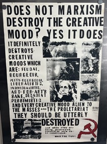 Vintage & Original 1970s Counterculture Protest 23"x35" Poster - Mao Tse Tung Quote