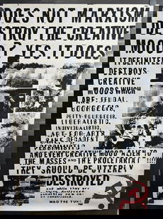 Vintage & Original 1970s Counterculture Protest 23"x35" Poster - Mao Tse Tung Quote: Vintage & Original 1970s Counterculture Protest 23"x35" Poster - Mao Tse Tung Quote
