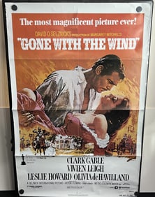 1980 Gone With The Wind #R800158 Original 27x41 Theatrical Movie Poster - MGM, Released through